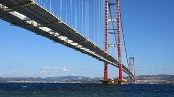 Canakkale bridge in Turkey