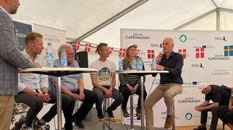 Bjørn Bisserup, Tom Block, Anne Valentina Berthelsen og Jens Højgaard Christoffersen i paneldebat
