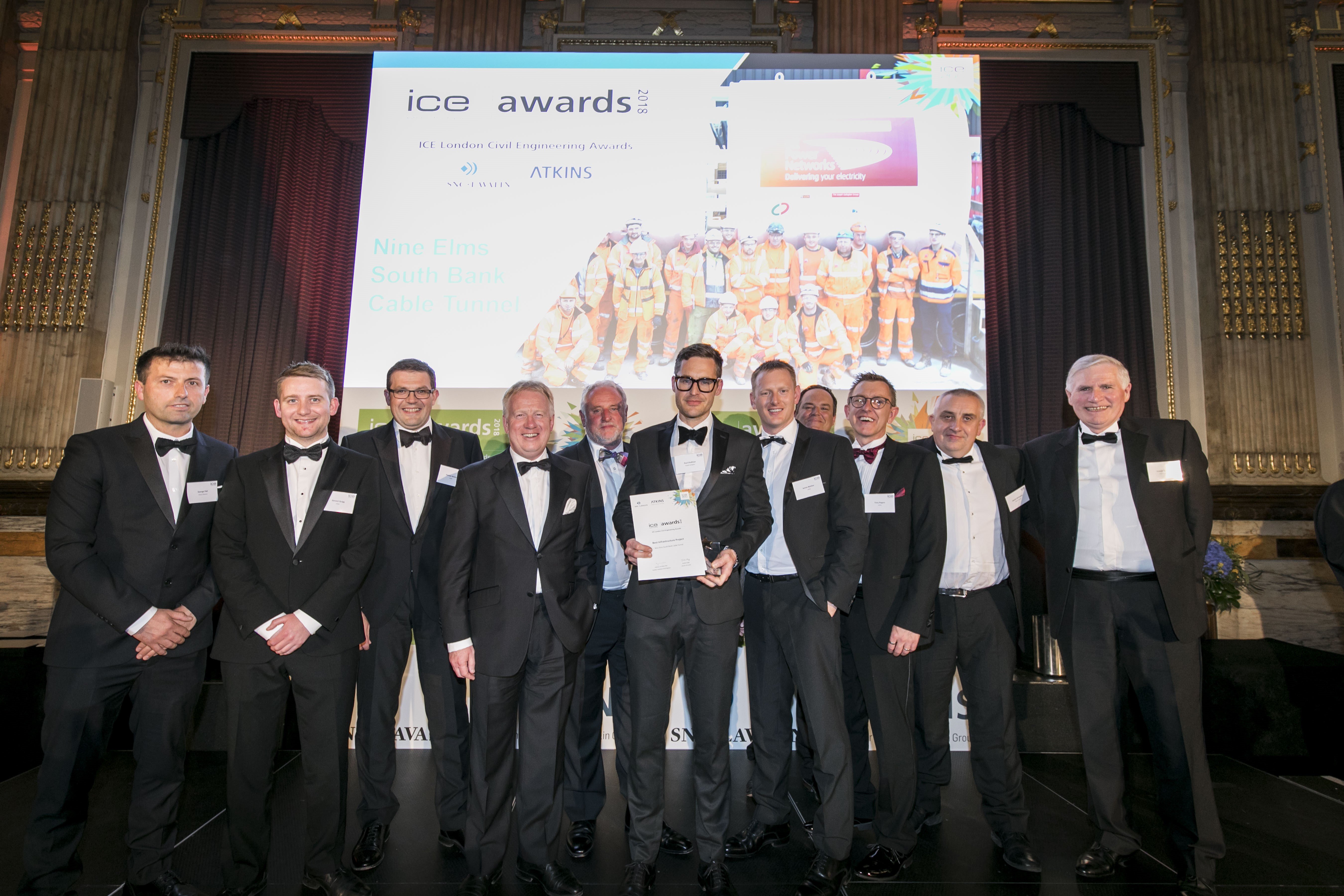 Winners of Best Infrastructure Award ICE London 2018